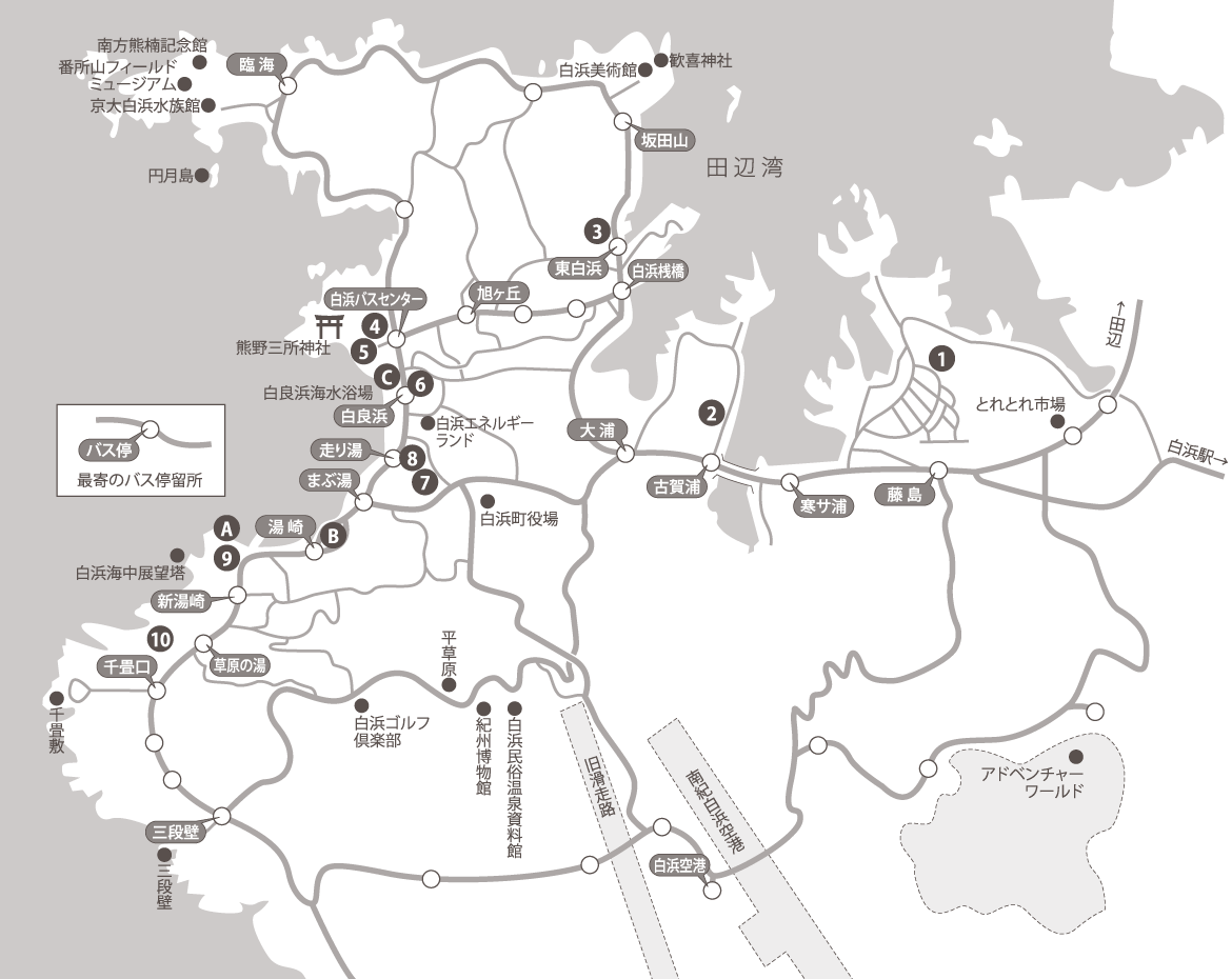 画像：湯めぐり施設マップ